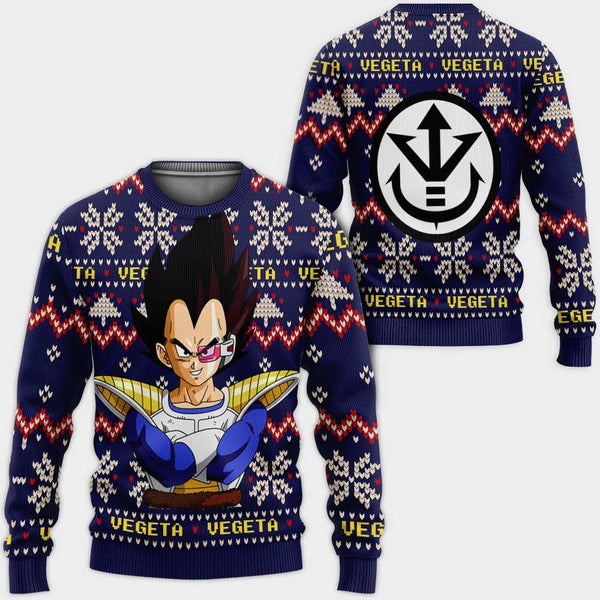 Divesart - Prince Vegeta -joulupaita mukautettuja Anime Dragon Ball -joululahjoja
